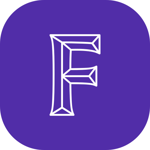 letra f Generic color fill icono