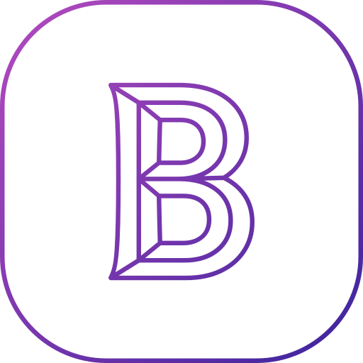 letra b Generic gradient outline icono