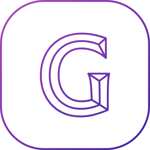 Letter g Generic gradient outline icon