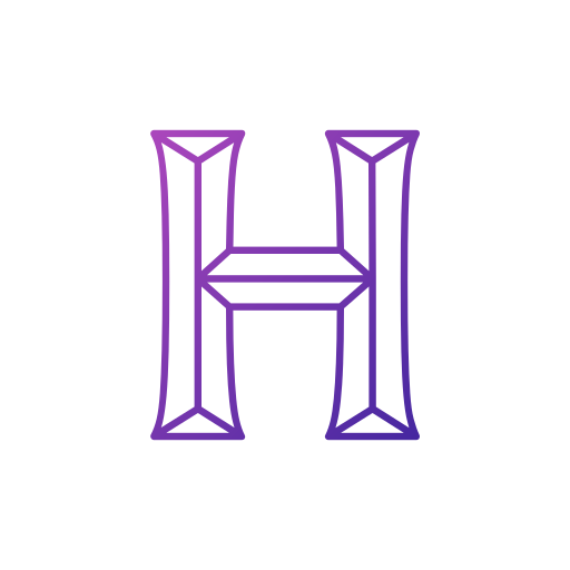 편지 h Generic gradient outline icon