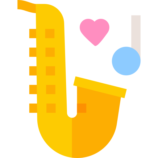 saxophon Basic Straight Flat icon