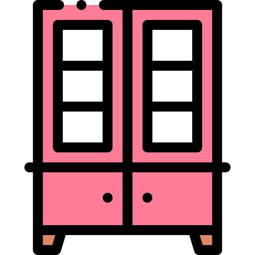 Cupboard Detailed Rounded Lineal color icon