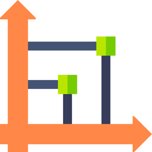 gráfico Basic Straight Flat icono