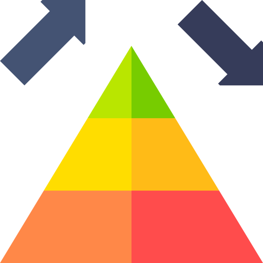 pyramide Basic Straight Flat Icône