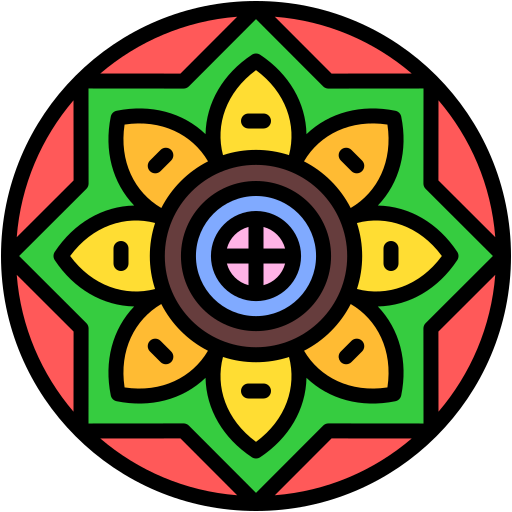 mandala Generic color lineal-color ikona