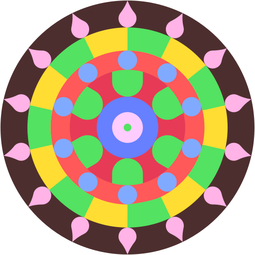 mandala Generic color fill icono