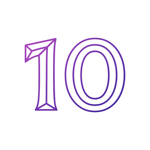 10 Generic gradient outline icon