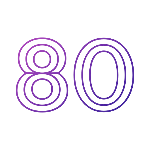80 Generic gradient outline ikona