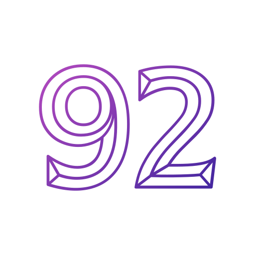 92 Generic gradient outline icon