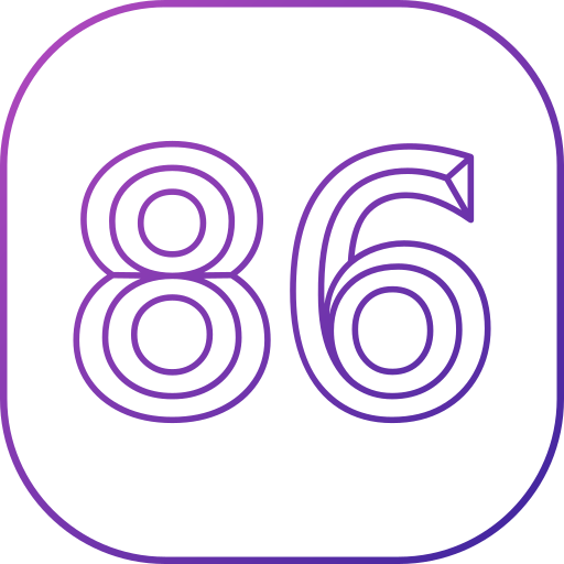 86 Generic gradient outline icoon