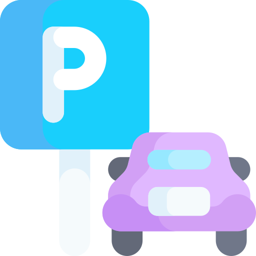 Car Parking Kawaii Flat icon