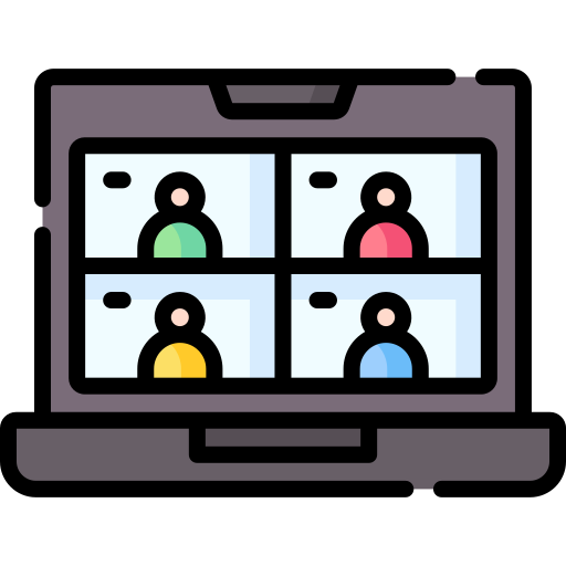 Video Conference Special Lineal color icon