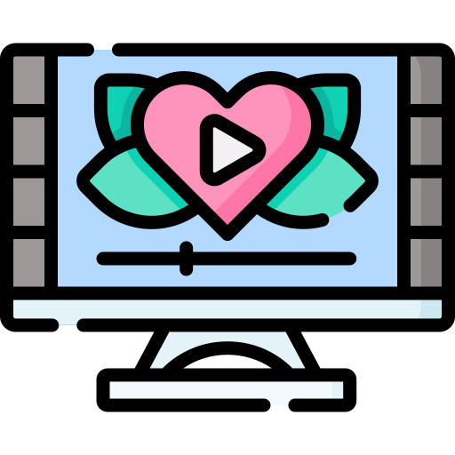 Свадебное видео Special Lineal color иконка