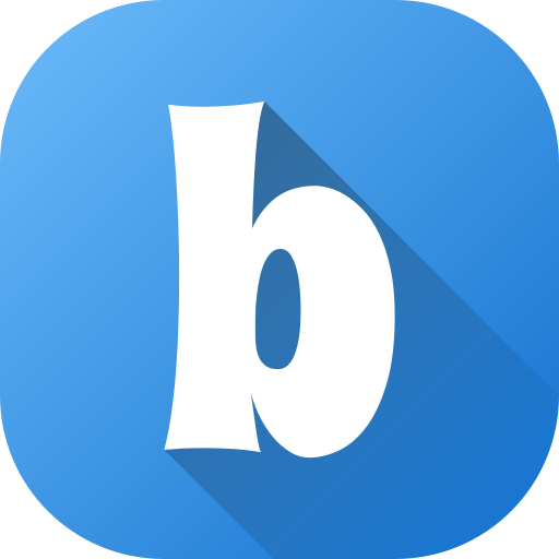 buchstabe b Generic gradient fill icon