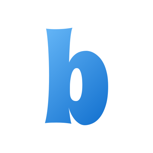 letra b Generic gradient fill icono