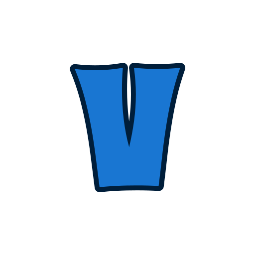 Letter V Generic color lineal-color icon