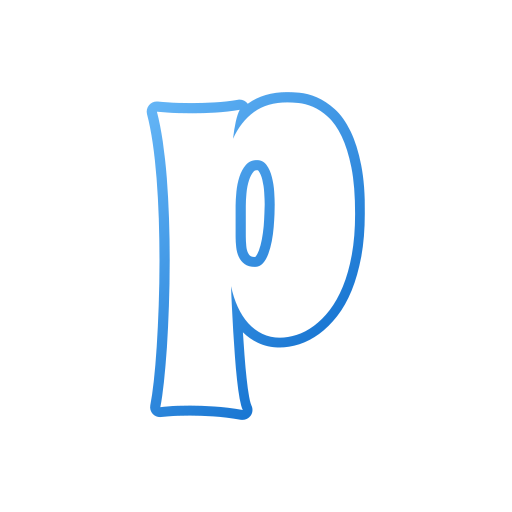 letra p Generic gradient outline Ícone