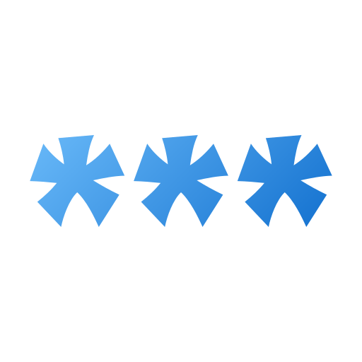 Asterisk symbol Generic gradient fill icon