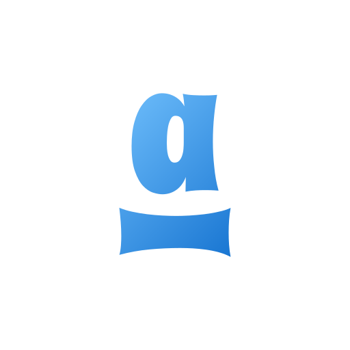 Letter A Generic gradient fill icon