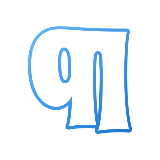 pilcrow Generic gradient outline icon