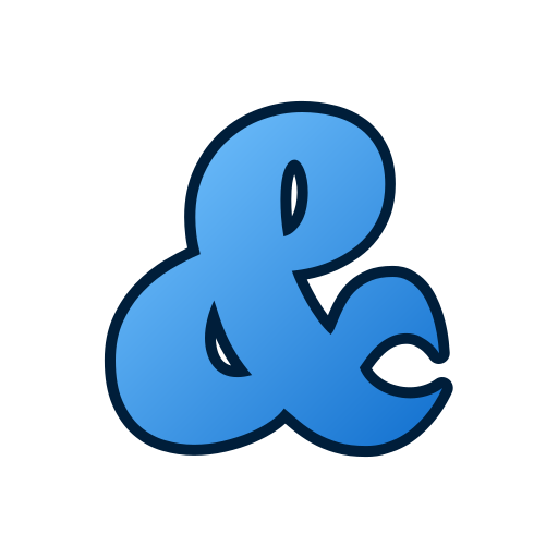 ampersand Generic gradient lineal-color icono