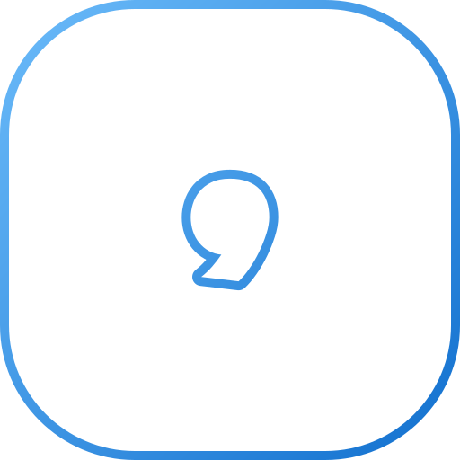 Comma Generic gradient outline icon