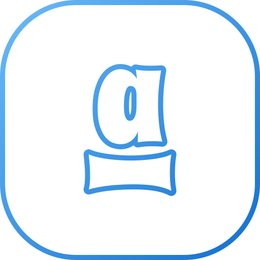 문자 a Generic gradient outline icon