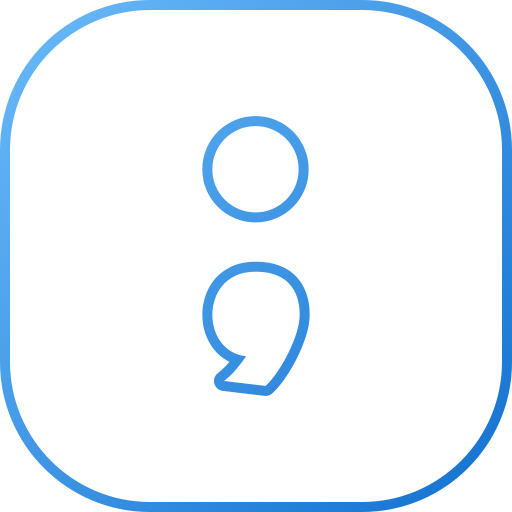 semikolon Generic gradient outline icon