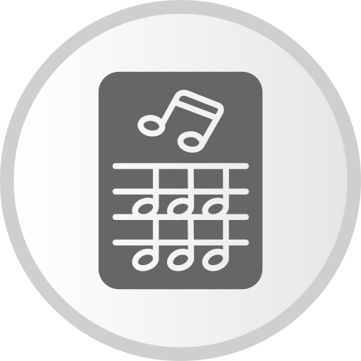 musik-partitur Generic gradient fill icon