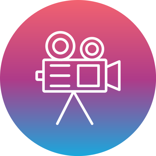 비디오 카메라 Generic gradient fill icon