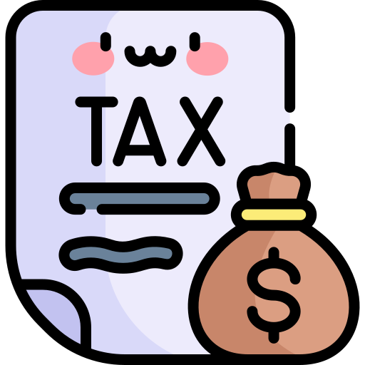 Tax Kawaii Lineal color icon
