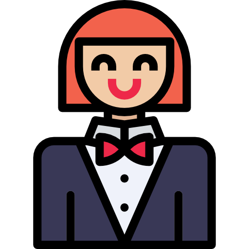 Croupier mynamepong Lineal Color icon