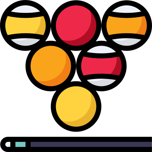 snooker mynamepong Lineal Color icon