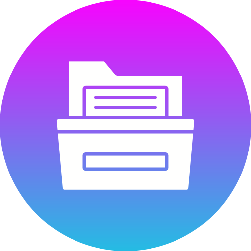 carpeta Generic gradient fill icono