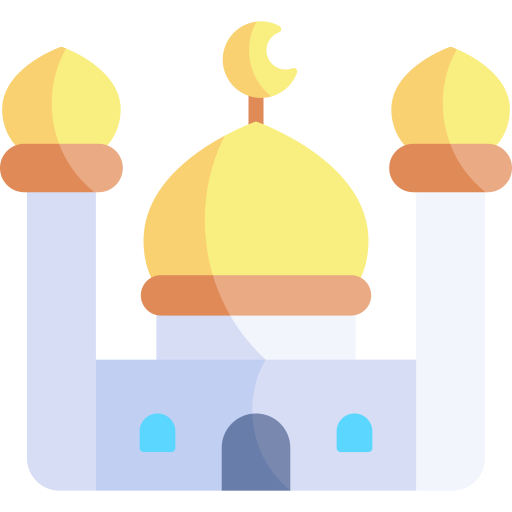 moschea Kawaii Flat icona