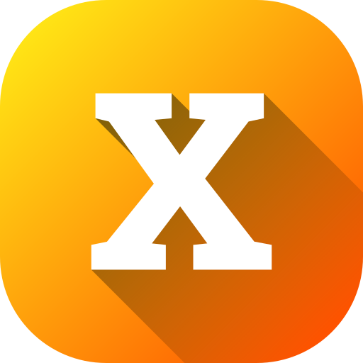 Letter x Generic gradient fill icon