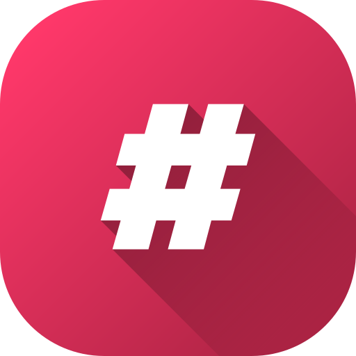 Hashtag Generic gradient fill icon