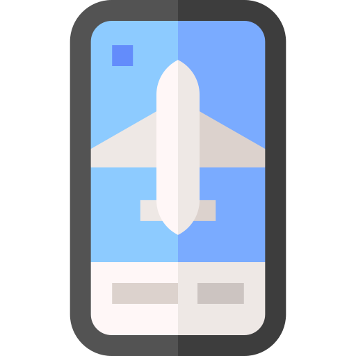 vlucht Basic Straight Flat icoon