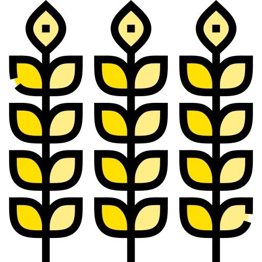 trigo Detailed Straight Lineal color icono