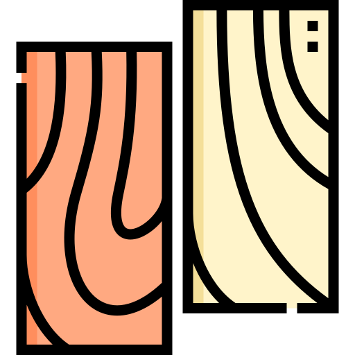 planche de bois Detailed Straight Lineal color Icône