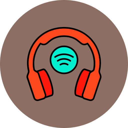 słuchawki bezprzewodowe Generic color lineal-color ikona