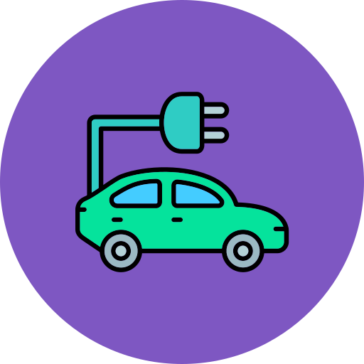Electric Car Generic color lineal-color icon