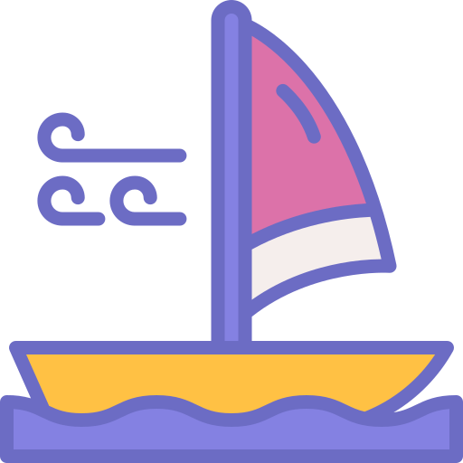 segelboot Yogi Aprelliyanto Soft Lineal Color icon