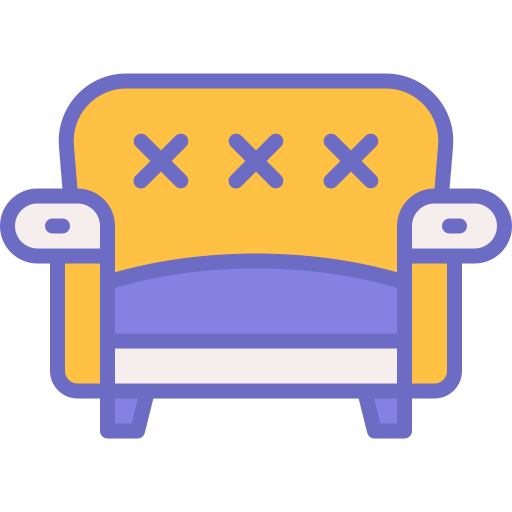 couch Yogi Aprelliyanto Soft Lineal Color icon