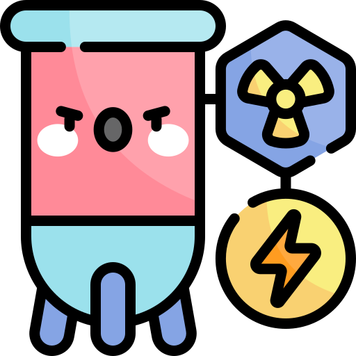 reactor Kawaii Lineal color icoon