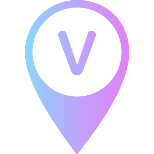 Letter V Generic gradient fill icon