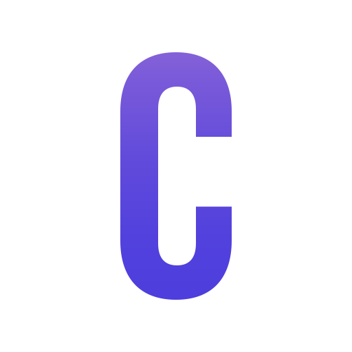 Буква c Generic gradient fill иконка