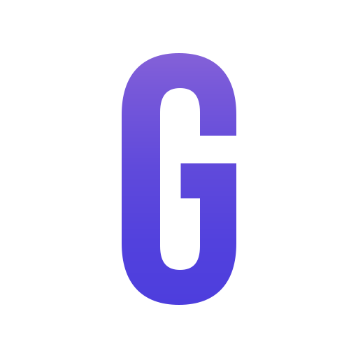 buchstabe g Generic gradient fill icon