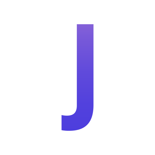 문자 j Generic gradient fill icon