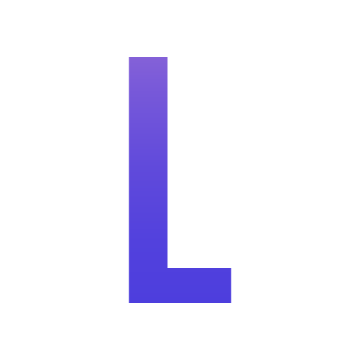 Letter l Generic gradient fill icon